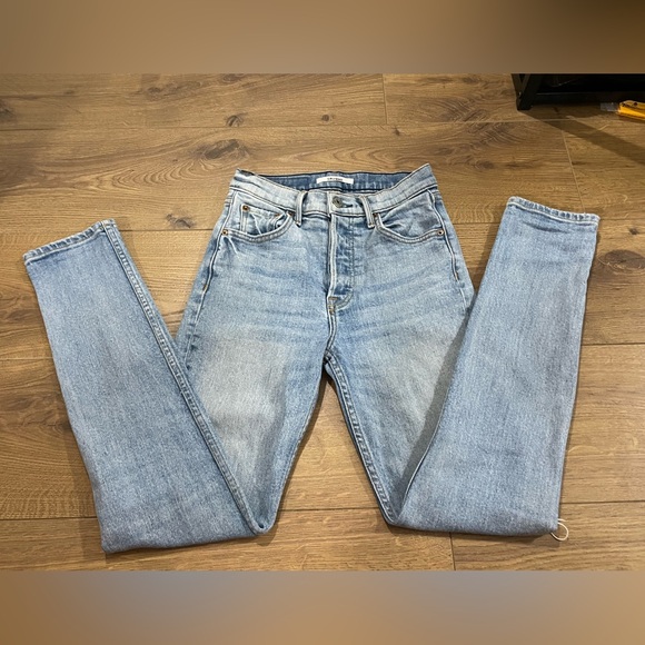 GRLFRND Karolina Cross Your Mind Denim Designer Jeans Slim Size 23 Distressed - Picture 4 of 15